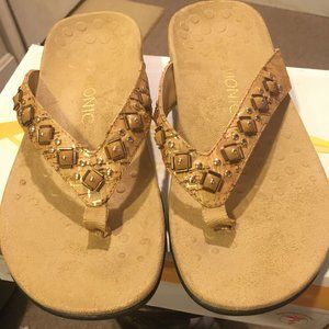 Vionic Rest Floriana Gold Cork Sandal Women’s Sz 8